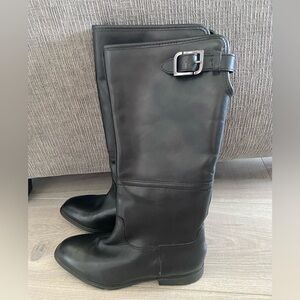 Rockport brand new Black Leather Boots fleece lined size 5.5